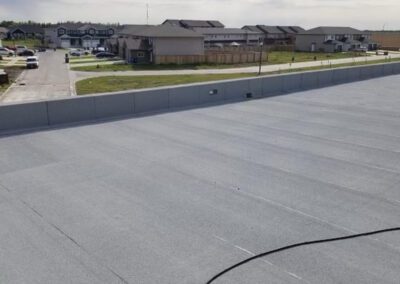 completed flat roof